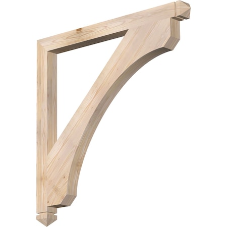 Ekena Millwork Legacy Arts & Crafts Smooth Bracket, Douglas Fir, 3 1/2"W x 46"D x 46"H BKT04X46X46LEC03SDF